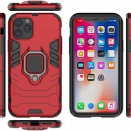 Husa iPhone 11 PRO Rosie Military cu Inel