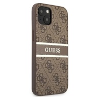 Husa pentru IPHONE 13 MINI, GUESS 4G STRIPE, maro