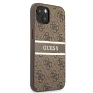 Husa pentru IPHONE 13 MINI, GUESS 4G STRIPE, maro - Img 4