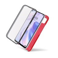 Husa Samsung Galaxy S20 - 360 Fully cu Spate din Policarbonat si Folie din Silicon - Rosu
