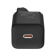 Incarcator priza Baseus Super Si 1C Type C - QC 3.0 PD 25W 3A with Tip C to Tip C cablu, negru