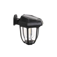Lampa solara tip felinar 18W Smartix, Acumulator 1200mAh, Senzor 5-8M, Pentru exterior, Suport inclus, Panou solar inclinat, 600 Lumeni, Negru, AD1858 - Img 3