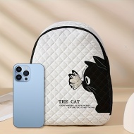 Rucsac damă Agneta cu model pisică și fluture – Stil casual și adorabil, TMPY151259