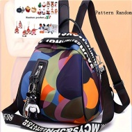 Rucsac dama, imprimeu colorat, PMUQ99904
