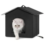Căsuță de Exterior pentru Pisici – Impermeabilă, din Material Oxford, TMEG709519