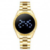 Ceas Dama Fashion Touch Screen Digital, Auriu, LD097-V2