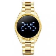 Ceas Dama Fashion Touch Screen Digital, Auriu, LD097-V2
