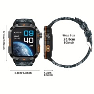 Ceas smartwatch sport, PMMD104806-NEGRU