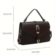 Geanta eleganta de Dama, Crossbody, maro, PMBN187222-MARO