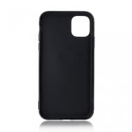 Husa iPhone 11 Neagra Din Silicon Premium Cu Inel Rotativ