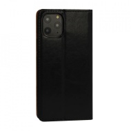 Husa pentru SAMSUNG GALAXY S21, negru, (piele italiana originala)