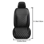Husă pentru scaun auto față din piele ecologică – 130x50 cm, model elegant, TMDW706296