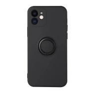 Husa pentru Xiaomi Redmi 9, Vennus Silicone cu inel, negru - Img 2
