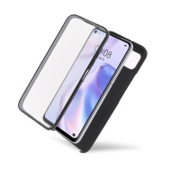 Husa Samsung Galaxy A41 - 360 Fully cu Spate din Policarbonat si Folie din Silicon - Negru