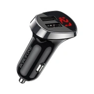 Incarcator auto Borofone BZ15 Auspicious - 2XUSB - 2.4A, Negru, ŁAD001441