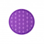 Jucarie Senzoriala Interactiva, Pop It, Bubble, Rotund, Mov, POP-IT PURPLE