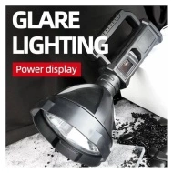 Lanterna LED W5119, Foarte puternica, Reincarcabila, functie Powerbank, USB, Negru, AD5119 - Img 3