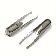 Penseta cu iluminare LED, otel inoxidabil, PMBN120202