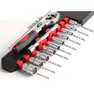 Set de 12 chei tubulare cu clichet de 1/4", PMPL126235
