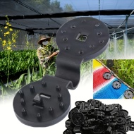 Set de 50 de cleme rezistente, din polipropilenă pentru panza de umbrire, PMDV169368