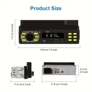 Sistem audio auto digital 1DIN cu radio MP3 pentru mașină 12V, PMDP78769 - Img 3