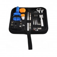 Trusa pentru reparat ceasuri, 13 piese, surubelnite,penseta,cheie,husa - Img 2