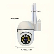 Camera video wireless 1080p HD color, vedere pe timp de noapte, pentru interior/exterior, PMKT106426 - Img 4