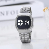Ceas Dama Fashion Touch Screen Digital, Argintiu, LD098-V1