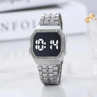 Ceas Dama Fashion Touch Screen Digital, Argintiu, LD098-V1