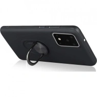 Husa Samsung Galaxy S20 ULTRA Neagra Din Policarbonat Premium cu Inel Rotativ - Img 2