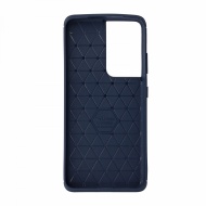 Husa Samsung Galaxy S21Ultra flexibila din silicon, albastru S21U-M1-V1