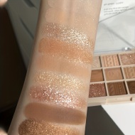 Paleta de farduri pentru ochi cu 9 culori aurii, finisaj sclipitor maro, coral și perlat, PMYP28316
