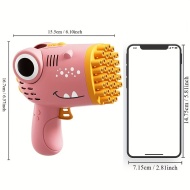 Pistol pentru baloane de sapun, Dinozaur, 40 orificii, TMXX88333