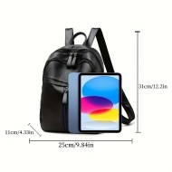 Rucsac Negru Stilat pentru Femei, TMKG665801