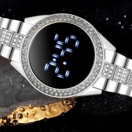 Ceas Dama Fashion Touch Screen Digital, Argintiu, LD092-V1 - Img 7