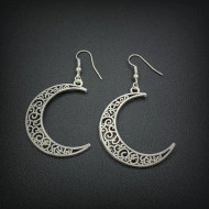 Cercei Dama, silver moon - argintiu CD035 - Img 2