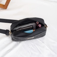 Geanta eleganta de Dama, cu curea detasabila, model carouri, PMWT192603-NEGRU