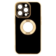 Husa din silicon Beauty pentru Iphone 14, negru/ auriu, POK051965
