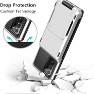 Husa Huawei P20 PRO - Book Type Card Holder, alb, HWP20PRO-001