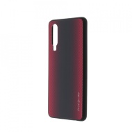 Husa pentru Huawei P30 - Husa Pro Shield Sticla Rosu cu Efect Gradient