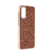 Husa pentru Samsung Galaxy S20 - Husa Luxury Glitter Diamond Rose-Auriu