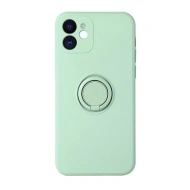 Husa pentru SAMSUNG GALAXY S21 ULTRA, Vennus Silicone cu inel, menta - Img 2