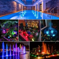 Lumină LED subacvatică RGB pentru piscină – cu telecomandă și efecte multiple, TMWY19289