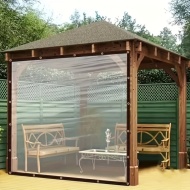 Prelata de PVC transparent de înaltă calitate cu ochiuri, diferite dimensiuni, PMEM251328