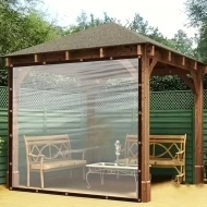Prelata de PVC transparent de înaltă calitate cu ochiuri, diferite dimensiuni, PMEM251328 - Img 2