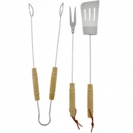 Set 3 piese instrumente pentru gratar BBQ, PM921013 - Img 2
