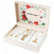 Set cadou, ceas dama, Excellanc , colier cu pandativ, 1 pereche cercei, PM1800231-006