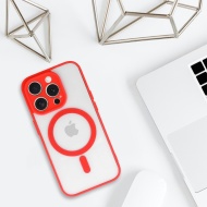 Acrylic Color Magsafe Case for Iphone 16 Pro Max red, POK062716
