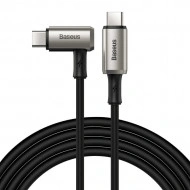 Cablu de date&Incarcare USB-C PD 3.1 Baseus Hammer, 100W (20V/5 Amperi), Transfer 4K HD, 1.5 Metri, Negru, PMCATPN-01 - Img 2