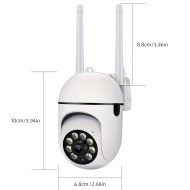Camera de supraveghere wireless, 1080p HD, pentru interior/exterior, cu audio bidirecțional, cu card SD 32G, PMJT83130